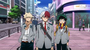 Terminé la grasse mat, c'est l'heure de se baigner ! ✊ http://adn.moe/Jei Profite de tes vacances en bonne compagnie avec l'épisode 16 de My Hero Academia saison 5. | Animation Digital Network