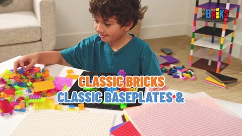 Strictly Briks Compatible with Lego 4 Pack Classic Baseplates 10x10 in, Stackable Building Plates with 32 x 32 Studs, Mats, Bases, Boards, Sheets 100% Compatible with All Major Brands, Ages 3-14
