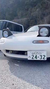 可愛すぎるロードスター👀リトラ最高😎 #旧車 #ロードスター #naロードスター #roadster #mazda