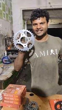 Hero Splendor Deluxe में कौन सा Chain Set सबसे ज्यादा चलता है? 🔥#short video #bikerepair#automobile