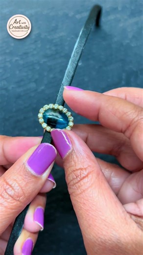 Handcrafted Multi-Gemstone Hair Accessory