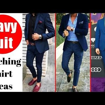 Navy Blue Suit Outfit || Navy Suit Shirt Color Combination Men Part -2 || by Look Stylish