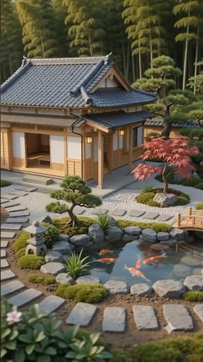 Crafting a Perfect Miniature Japanese Tea House & Koi Pond