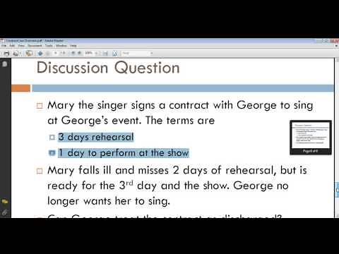 Contract Law Overview 7 - How to answer Contract Law Questions