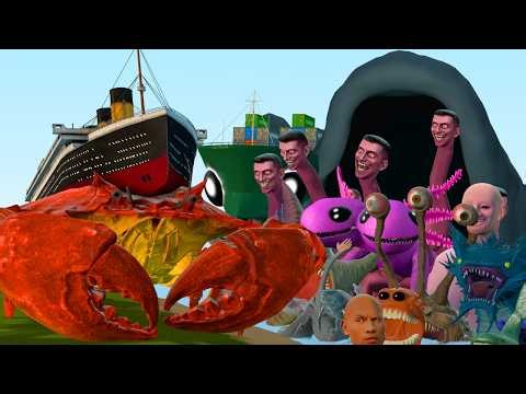 New Crab Titanic Sea Monster Vs All Sea Monster Creatures In Garry's Mod