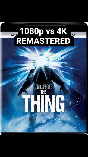 The Thing 1982 (1080p vs 4K) #movie #film #4k #remastered #vs #thething #youtube #1080p