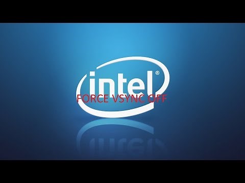 Как отключить (how to disable) Vsync на (on) Intel HD Graphics?
