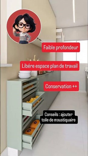 idée rangement cuisine légumier #aménagementintérieur #cuisine #astucesdéco