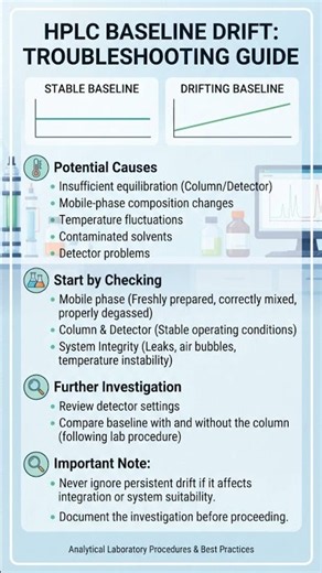 HPLC Troubleshooting | Baseline Drift Solved