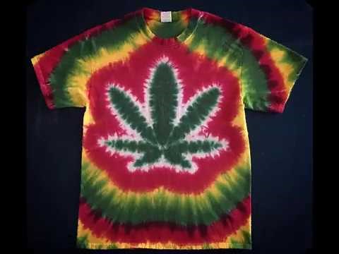 Pot Leaf Tie Dye Shirt - Part 1 - Folding the Shirt