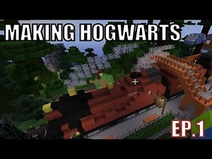 Building Hogwarts on Minecraft - Episode 1 - Creative Fun Server (Train Station)