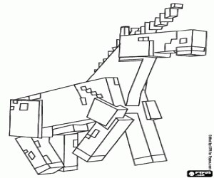 The Unicorn of Minecraft coloring page printable game