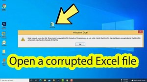 How do i fix file format or file extension is not valid in excel