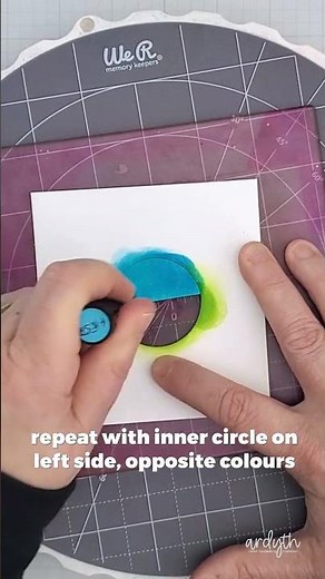 COOLEST geometric pattern for card making - step by step!