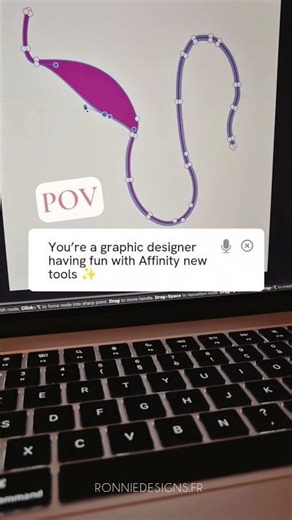 POV : You're a graphic designer having fun with Affinity new tools #affinity #branddesigner