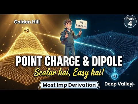 Electric Potential due to Point Charge & Dipole | Electrostatics | Part 4 | Class 12 Physics