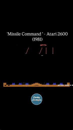 3.4K views · 245 reactions |  Missile Command foi um dos primeiros jogos da Atari 2600. Lançado em 1981. O jogo tinha a proposta de defender uma cidade do ataque de mísseis vindos do céu. Quem aí já jogou? #nostalgia #reels #explore #saudades #console #atari #fyp #anos80 #jogo #videogame #geracaodevalor #dasantigas | Partiu Nostalgia | Facebook