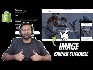 How To Make The Image Banner Clickable [Shopify]