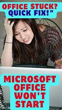 Microsoft office won't open