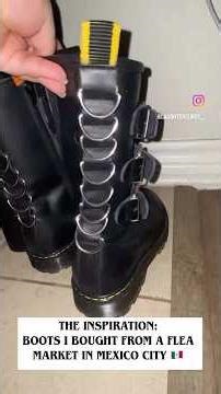 DIY some industrial goth / punk platform boots.