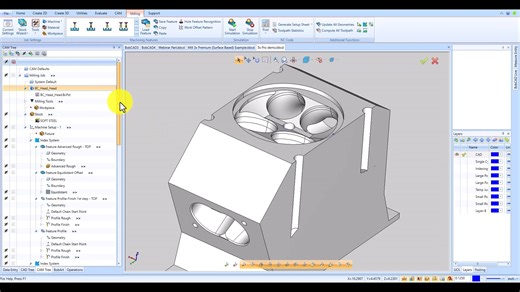 New in BobCAD-CAM V38: Operation and Tool Tree