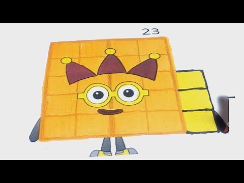 Numberblocks 23 - Draw and Coloring Numberblocks Fun | Numberblocks Studios