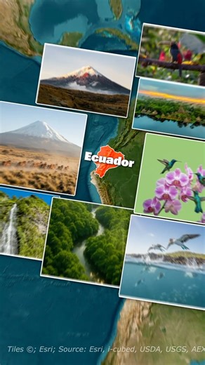 Did you know Ecuador’s geography is unlike anywhere else? #shorts #Ecuador #geography #volcanoes #snow #galapagos #nature #travel #adventure #landscapes #earth | Worldatlas.com