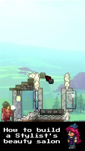 STYLIST'S BEAUTY SALON/ Terraria NPC Village #building #terraria #calamity #npc #stylist