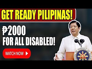 Starting August: ₱2,000 Monthly Help for Persons with Disabilities