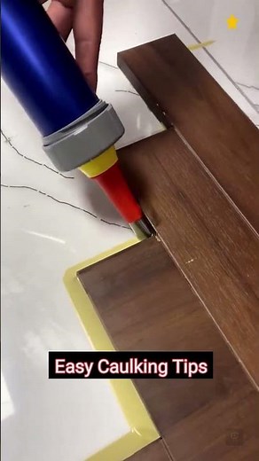 Smooth! Caulking Tips And Tricks - DIY Projects #shorts #diy