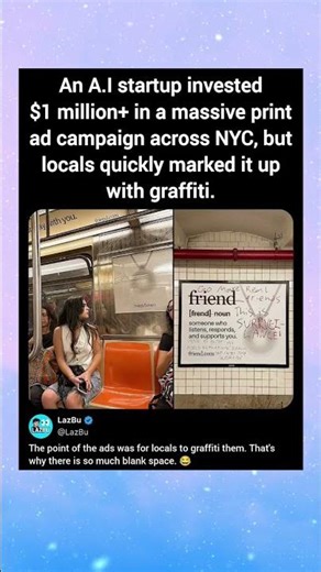 An A.I startup invested $1 million+ in a massive print ad campaign across NYC, but locals quickly