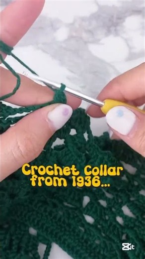 collar pattern from 1936 #crochet #diy #tutorial #history #crochettutorial