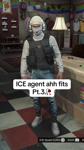ICE agent ahh fits pt3🥀 #ICE #iceagent #gta5outfits #gtaroleplayauronplay #gta5funny