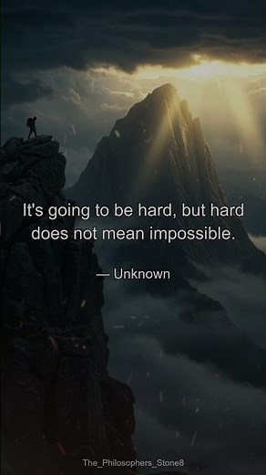 The Mindset That Separates Hard from Impossible #motivation #perseverance #inspiration