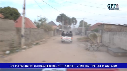 Video: PATROL, SEARCH AND ARREST GPF PRESS COVERS ACU BANJULINDING, KOTU & BRUFUT JOINT NIGHT PATROL IN WCR & KM Date: January 24, 2026 | The Gambia Police Force
