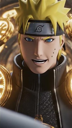 Naruto vs Time ⏳🔥 Epic 3D Anime Battle | Cinematic Fight #shorts .