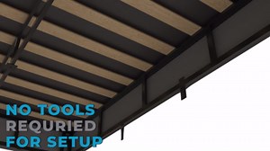 Boyd Sleep 2-in-1 Twin Size Metal Box Spring and Bed Frame Combo, Easy Assembly, Legs and Headboard Brackets Included MFP00143TW