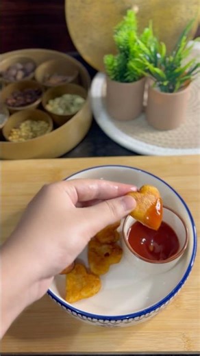Crispy Heart Potato Bites | Easy Snacks Recipe | Perfect Tea Time Snack#food #shorts #snacks#potato