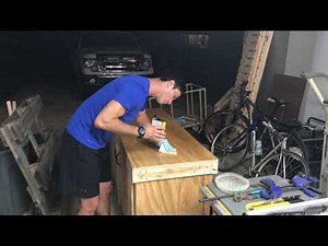 Applying Tung Oil On Bench Top
