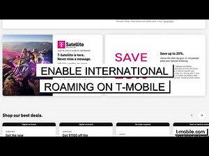 How To Enable International Roaming On T Mobile 2025 (ROAMING SETUP) (2026)