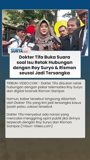 Diisukan Pecah Kongsi dengan Roy Suryo & Rismon, Dokter Tifa: Internal RRT Tetap Solid