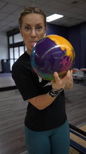 557K views · 5.8K reactions | Don't mind my training tools on the lane  That EXOTIC GEM, though  I definitely waited too long to drill this gem! Pattern: Red Square  Videographer: EJ's very shaky hands  Roto Grip #StormNation #bowling #sport #athlete #proathlete #professionalathlete | Diana Zavjalova | Facebook