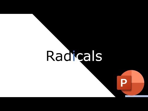 How to Create Power Point Presentation Template tutorial about Radicals present template 343
