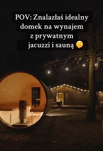 Domek na wynajem z jacuzzi i sauną w sercu lasu