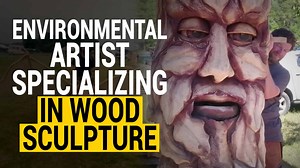 Environmental Artist Creates Incredible Wood Sculptures