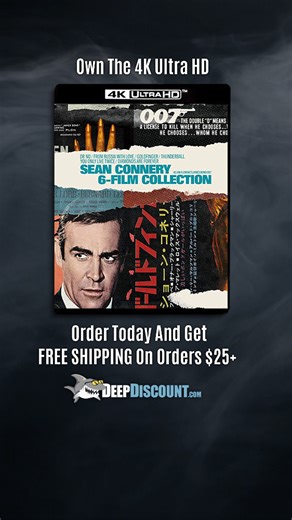 1.7K reactions · 33 shares | Shaken, not stirred... and now in 4K. Sean Connery’s Bond is back—grab the 6-film set before it disappears. | DeepDiscount.com DVDs, Blu-ray, Music, Books, and More | Facebook