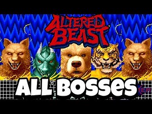 Altered Beast - All Bosses (Genesis)