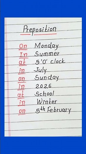 Learn English Grammar || preposition || Preposition rules ||
