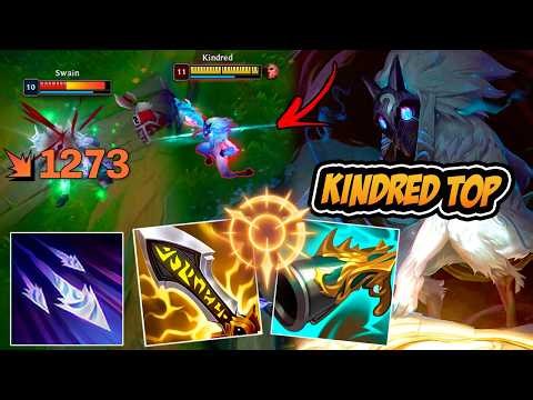 KINDRED TOP IS UNSTOPPABLE WITH THIS CRIT BUILD *lots of damage*
