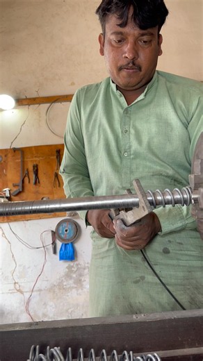 How Industrial Compression Springs Are Made by Hand! 🔥 #shorts